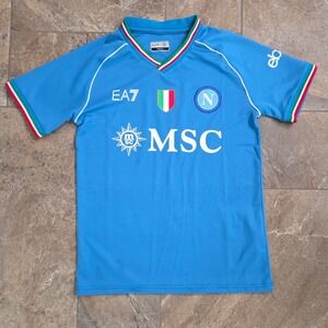Napoli SSC EA7 2022-23‎ Football Jersey Small Serie A Soccer eBay Patch